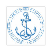  Aangepaste naam en retouradres anchor Zelfinktende Stempel (Design)