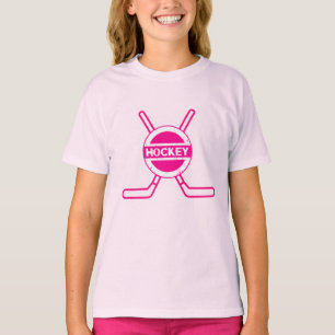 Aangepaste naam en roze nummer t-shirt