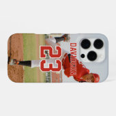 Aangepaste naam en rugnummer op jersey iPhone hoesje (Achterkant horizontaal)