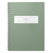 Aangepaste naam en school onderwerp hardcover Noti Notitieboek (Voorkant)