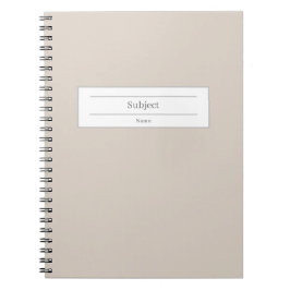 Aangepaste naam en school onderwerp hardcover Noti Notitieboek