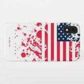 Aangepaste naam en staat| Amerikaanse vlag in de V Case-Mate iPhone Case (Achterkant (horizontaal))