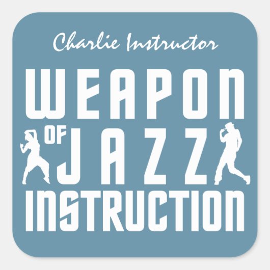 Aangepaste naam en sticker voor Jazz Instruction (Voorkant)