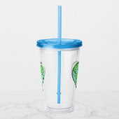 Aangepaste naam en tekst Aarde-liefdestumoren Acryl Drinkbeker (Rechts)