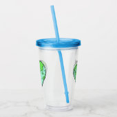 Aangepaste naam en tekst Aarde-liefdestumoren Acryl Drinkbeker (Links)