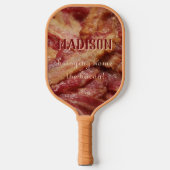 Aangepaste naam en tekst BACON Pickleball Paddle (Voorkant)