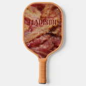 Aangepaste naam en tekst BACON Pickleball Paddle (Achterkant)