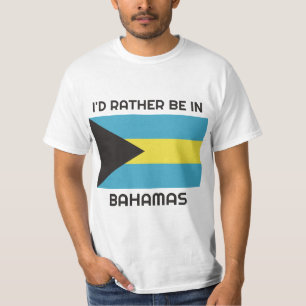 Aangepaste naam en tekst Bahamas Markering T-shirt