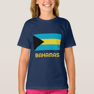 Aangepaste naam en tekst Bahamas Markering T-shirt