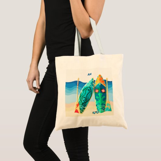 Aangepaste naam en tekst Chic Tote Bag (Voorkant (product))