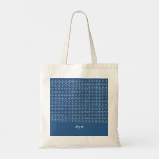 Aangepaste naam en tekst Chic Tote Bag (Achterkant)