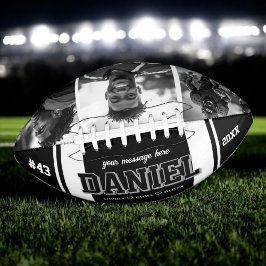 Aangepaste Naam en Tekst Fotoherinnering Cadeau American Football