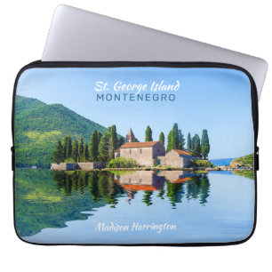 Aangepaste naam en tekst Montenegro Laptop Sleeve