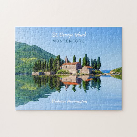 Aangepaste naam en tekst Montenegro Legpuzzel (Horizontaal)