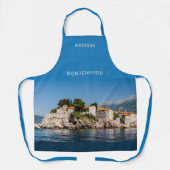 Aangepaste naam en tekst Montenegro Schort (Voorkant)