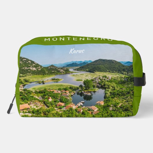 Aangepaste naam en tekst Montenegro Toilettasje (Achterkant)