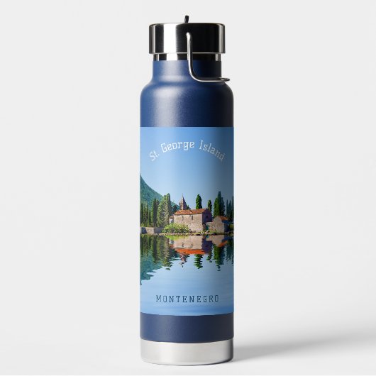 Aangepaste naam en tekst Montenegro Waterfles (Links)