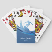 Aangepaste Naam en Tekst Nautisch Pokerkaarten (Achterkant)