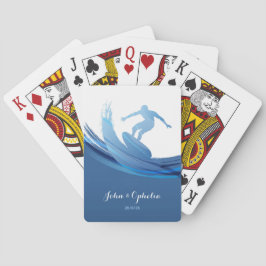 Aangepaste Naam en Tekst Nautisch Pokerkaarten