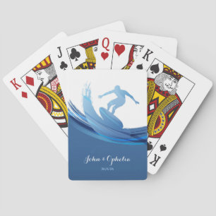 Aangepaste Naam en Tekst Nautisch Pokerkaarten