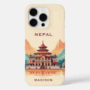 Aangepaste naam en tekst Nepal iPhone 16 Pro Hoesje