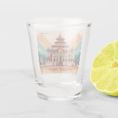 Aangepaste naam en tekst Nepal Shot Glas (Achterkant)