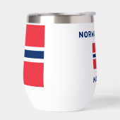 Aangepaste naam en tekst Noorse vlag (Links)