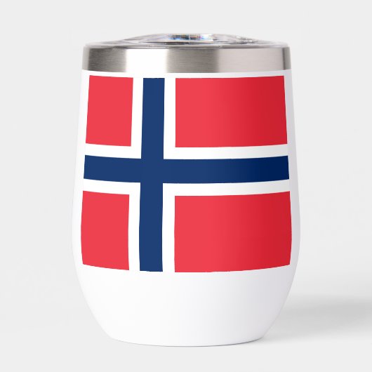 Aangepaste naam en tekst Noorse vlag (Voorkant)