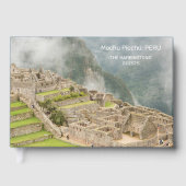 Aangepaste naam en tekst Peru Machu Picchu Gastenboek (Voorkant)