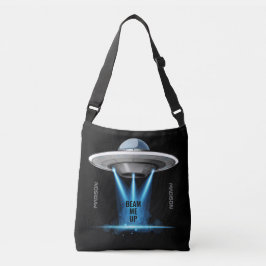 Aangepaste naam en tekst UFO-ruimtassen Crossbody Tas