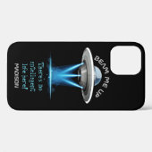 Aangepaste naam en tekst UFO-vakken voor ruimtesch Case-Mate iPhone Case (Achterkant (horizontaal))
