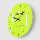 Aangepaste naam en tekst van de bal Tennis Grote Klok (Hoek)
