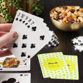 Aangepaste naam en tekst van de bal Tennis Pokerkaarten (Insitu)