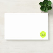 Aangepaste naam en tekst van de bal Tennis Post-it® Notes (Kantoor)