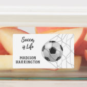 Aangepaste naam en tekst Voetbaldoel Labels (Aangebracht)