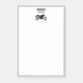 Aangepaste naam en tekst voor motorfiets post-it® notes (Voorkant)