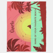 Aangepaste naam en tekstdekens voor elke illustrat fleece deken (Voorkant)