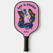 Aangepaste naam en tekstgade-eenheid pickleball paddle (Achterkant)