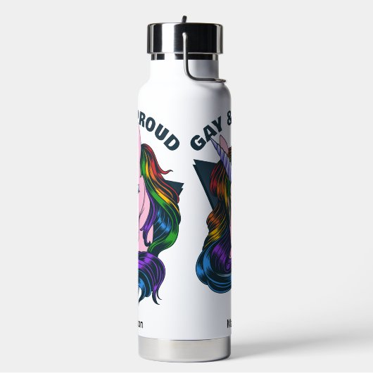 Aangepaste naam en tekstgade-eenheid waterfles (Links)