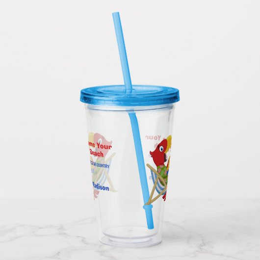 Aangepaste naam en teksttumblers van het merk Maca Acryl Drinkbeker (Links)