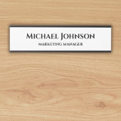 Aangepaste naam en titel Kantoor Deurbordje