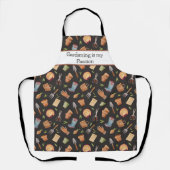 Aangepaste naam en tuingereedschap Afdrukken Schort (Voorkant)