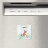 Aangepaste naam Engelse Bulldog Huisdier Hond Magneet (Insitu (Vaatwasser))