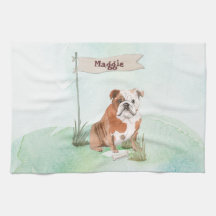 Aangepaste naam Engelse Bulldog Pet Dog