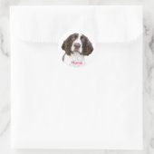 Aangepaste naam Engelse Springer Spaniel Stickers (Tas)