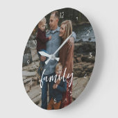 Aangepaste naam enkele foto Wandklok (Hoek)