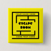 Aangepaste naam Escape Room Button met labyrint lo (Voorkant)