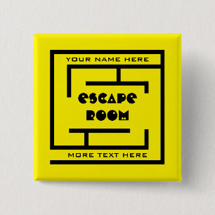 Aangepaste naam Escape Room Button met labyrint lo