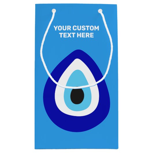 Aangepaste naam Evil Eye Nazar Amulet Klein Cadeauzakje (Achterkant)
