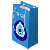 Aangepaste naam Evil Eye Nazar Amulet Klein Cadeauzakje (Achterkant Gekanteld)